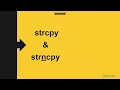 2 2 5 4 strcpy and strncpy