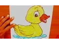 Cute duck coloring pages Coloring Book for Kids Preschool Activities
