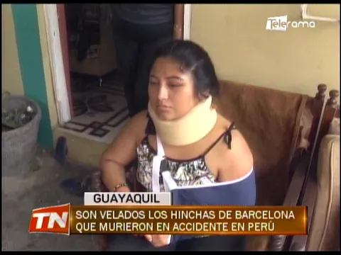 Son velados los hinchas de Barcelona que murieron en accidente en Perú