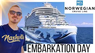 7 Nights onboard Norwegian Cruise Line Prima Embarkation Day