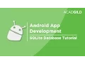 SQLite Database Tutorial SQLite Android Tutorial SQLite Database in Android Studio