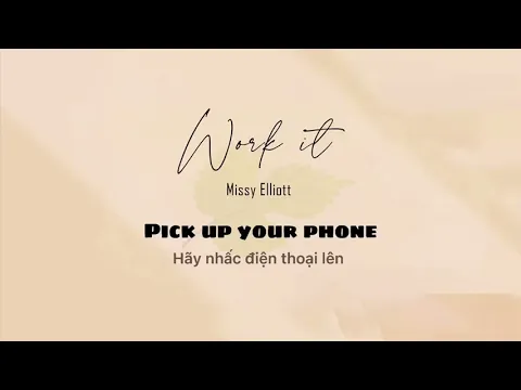 Download MP3 Vietsub | Work It - Missy Elliott | Lyrics Video