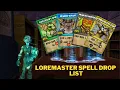 Wizard101 Loremaster Spell Drop Guide All Dropped Spells