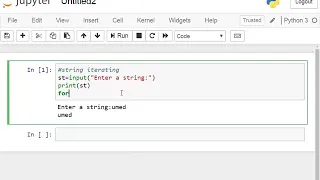 String iteration program in Python