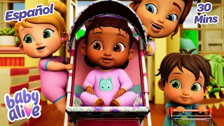 ¡Vamos al Supermercado, Bebés!🛒🛍️| Baby Alive en Español | ⭐️ Animación para niños | Videos de bebes