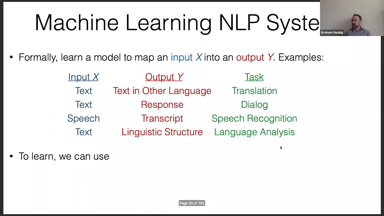 CMU Low resource NLP Bootcamp 2020 (1): NLP Tasks