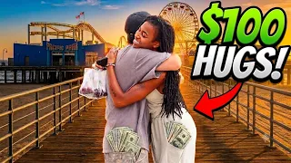 Giving $100 to Anyone Who Gives Me a Hug