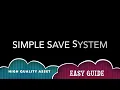 Simple Save System in Unity Asset Store Plugin