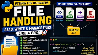 Python File Handling Explained for Beginners Read Write Append Files in Python