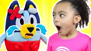 Boo Boo With Bluey Toys Pretend Play | More Nursery Rhymes and Kids Songs
