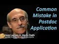 How to Apply For Postdoc By Nobel laureate Dr Martin Chalfie I Santosh Bharti