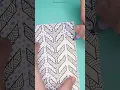 Easy Geometric Adult Coloring Page Pattern Timelapse