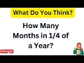 How Many Months in of a Year