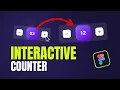 Create INTERACTIVE COUNTER Animation in Figma Figma Variables Easy