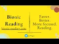 How to Read Faster with Bionic Reading Use Speedy Reading Technique