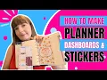 How to Make Cute Planner Dashboards and Stickers To Sell on Etsy