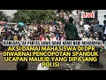 Download Lagu Aksi Damai Mahasiswa di DPR Diwarnai Pencopotan Spanduk Ucapan Maulid dari Polisi @mrohmanofficial 