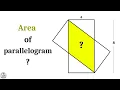 Area of Parallelogram Intersecting Rectangles problem Advanced math problems Mathematics