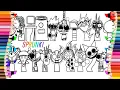 NEW INCREDIBOX SPRUNKI Coloring Pages How to Color ALL Sprunki Phase 5 New Mod