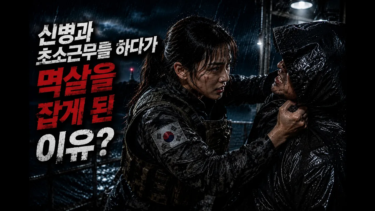 신병과 초소근무 서다가 멱살을 잡게 된 이유?? l AI 미스터리 드라마