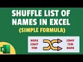 Shuffle List of in Excel 2 Easy Methods