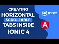 Creating Horizontal Scrollable Tabs Inside Ionic 4