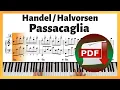 Download Lagu Passacaglia - Handel / Halvorsen (Rearr. by Pianistos) | Piano Tutorial | Piano Cover | Sheet Music