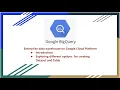 GCP Big Query Introduction create datasets and tables using different options