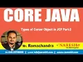 Core Java Tutorial Types of Cursor Object in JCF Part-2 Mr Ramachandra