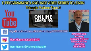 Triangle and Pyramid Pattern Printing Program in C Programming Language
