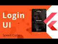 Flutter Yet another Login UI - Speed Code