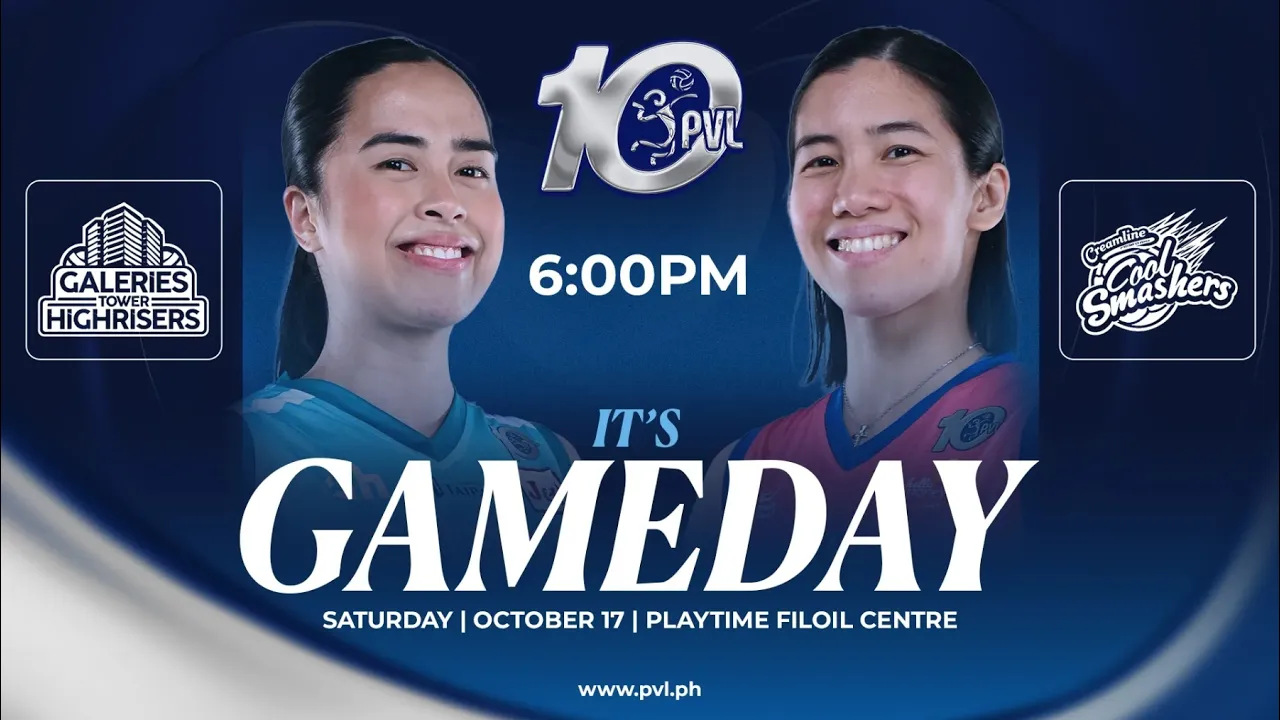 Live Now : GALERIES TOWER HIGHRISERS VS. CREAMLINE COOL SMASHERS 2026-10-17 11:24