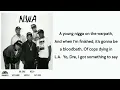 N.W.A - F**k tha Police (lyrics)
