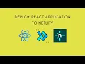 How to deploy React Application to Netlify in 5 mins Netlify Tutorial