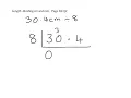 Length - dividing cm and mm