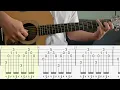I’m With You - Vance Joy - Guitar Tutorial + TABS on screen