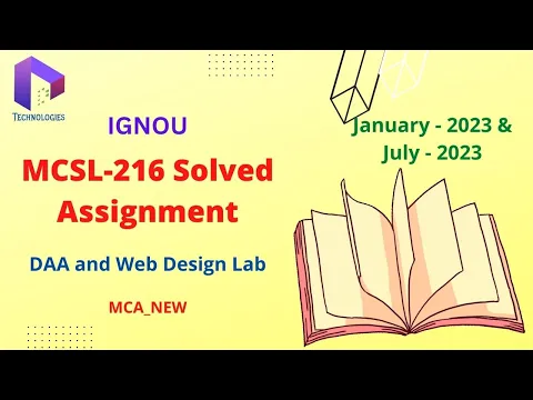 Download MP3 MCSL-216  Solved Assignment Jan-23/July-23 || MCA_NEW || IGNOU || Dalaltechnologies