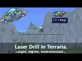 Laser Drill in Terraria Longest Highest but is it useful