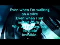 Lagu Nightcore-Invisible LYRICS!~Skylar Grey~♥