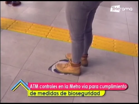 ATM controles en la Metrovía para cumplimiento de medidas de bioseguridad
