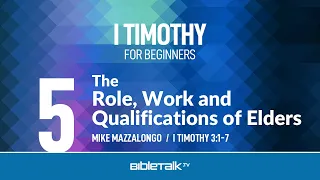 The Role, Work and Qualifications of Elders