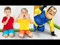 Download Lagu Kids are trying to make friends with a neighbor