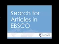 RU LibTip Search for Articles in EBSCO