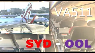 Virgin Australia 737-800 ECONOMY Class TRIP REPORT VA511 Sydney to Gold Coast