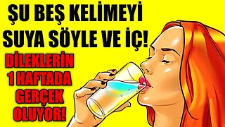 Download ŞU BEŞ KELİMEYİ SUYA SÖYLE VE İÇ! DİLEKLERİNİN 1 HAFTADA GERÇEKLEŞTİĞİNİ GÖRECEKSİN! MP3