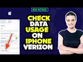 how to check data usage on iphone Verizon 2024