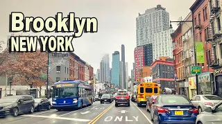 New York City 4K - Driving on Eastern Parkway to Downtown Brooklyn NY