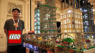 Huge LEGO City with Lights & Motorized Cars