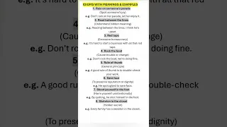 Idioms Common idioms meanings Eng Vocabulary Learn English Lesson Advanced English IELTS Prep