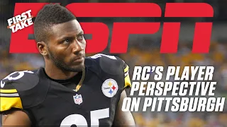 Cam Newton Has A QUESTION About Ryan Clark S Playing Career STEELERS DEBATE First Take 